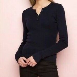 Brandy Melville Navy Blue Top